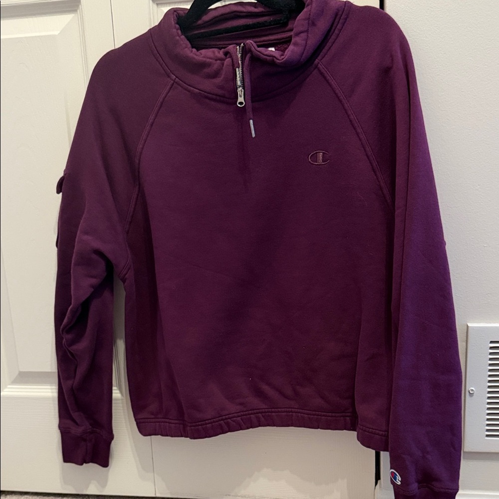 Champion Women's Deep Purple Cowl Neck Sweater